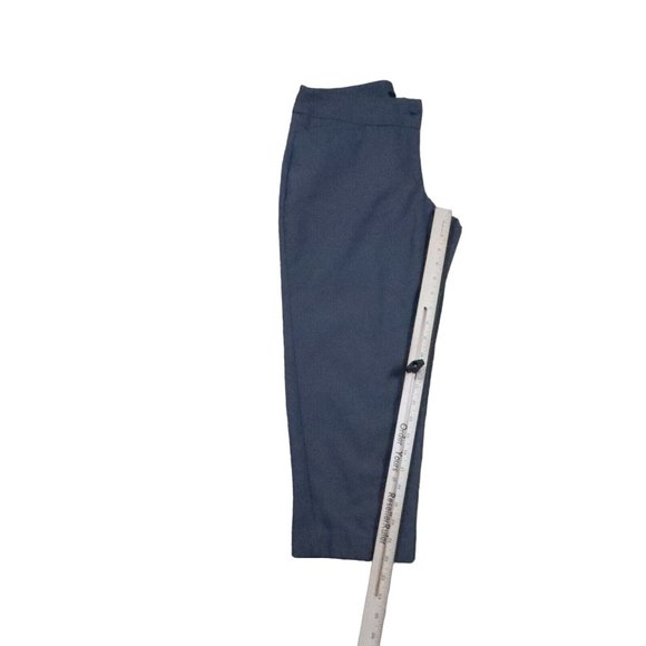 APT. 9 Pants Women's 8 Straight Leg Button Closure Cropped Trousers Gray 8 - Picture 5 of 11